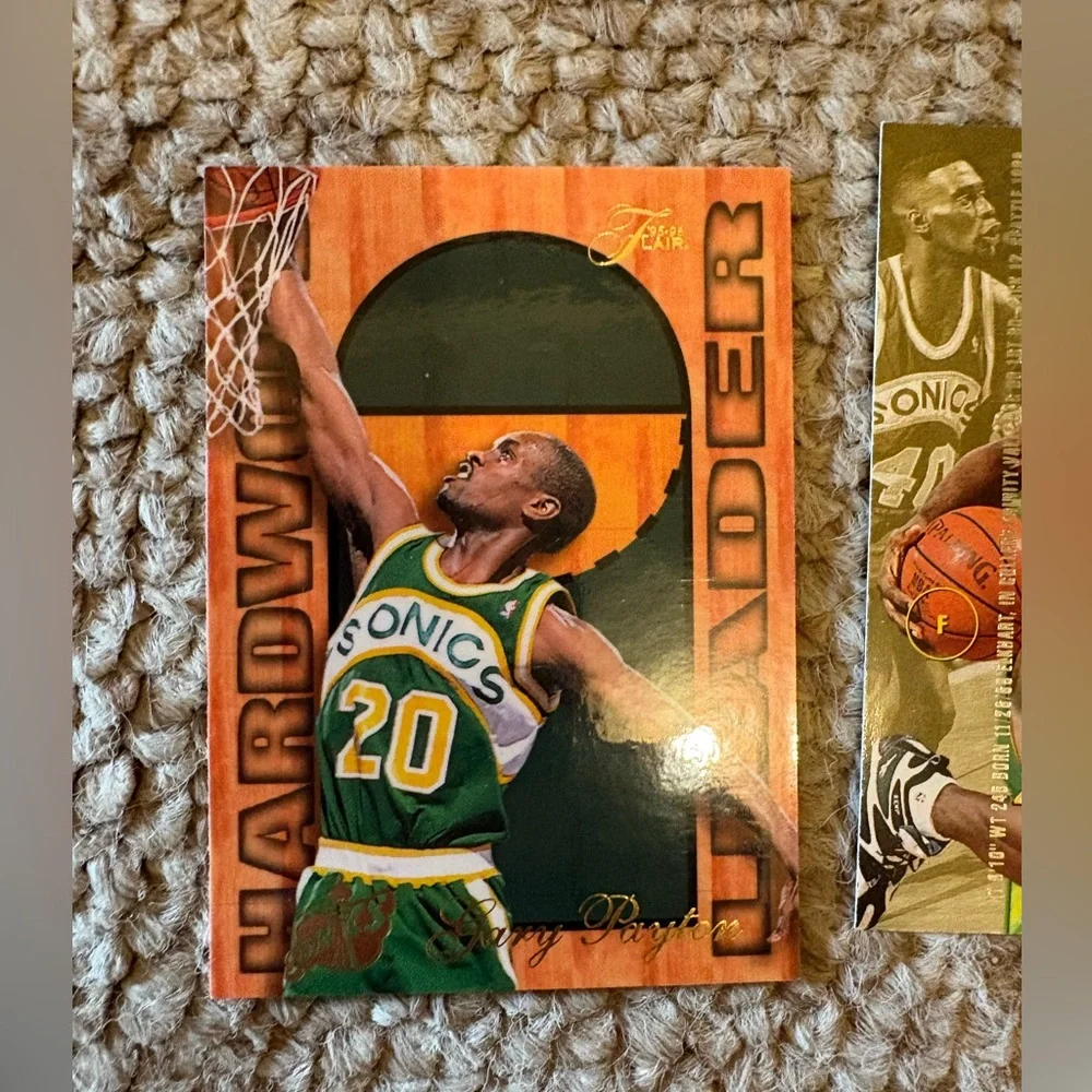 6 Seattle Supersonics Trading Cards-Rare cards Gary Payton and Shawn Kemp - Picture 5 of 14